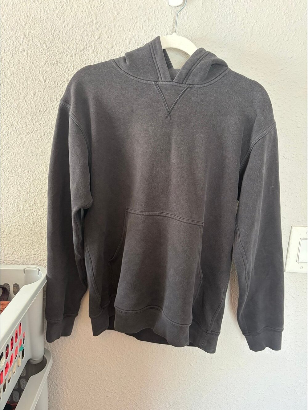 Lululemon All Yours Hoodie *Fleece Black size 6. GUC for normal color fading.